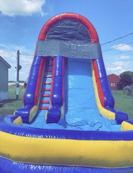 18 ft Red Blue Yellow Slide